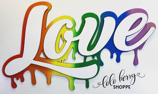 Love Drip Wall Decor