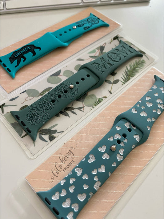 Custom order smartwatch band, replacement band, custom engraved watchband