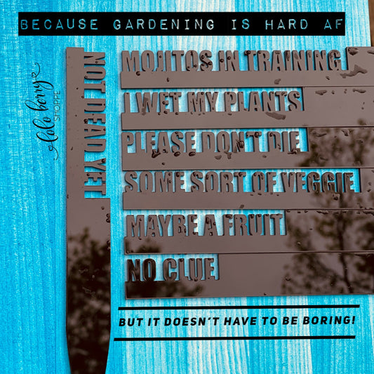 Garden stakes, funny garden stakes, gardening  fun