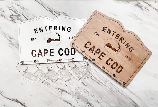 Entering Cape Cod Wine Glass Charms, Cape Cod, Wine Charms