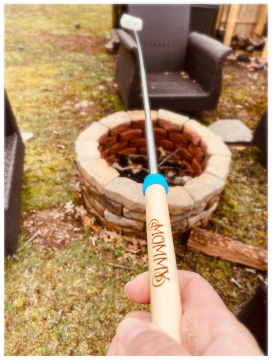 Personalized S’more skewers, marshmallow skewers, skewers, extending skewers, s’mores sticks, Marshmallow Telescopic Roasting Sticks