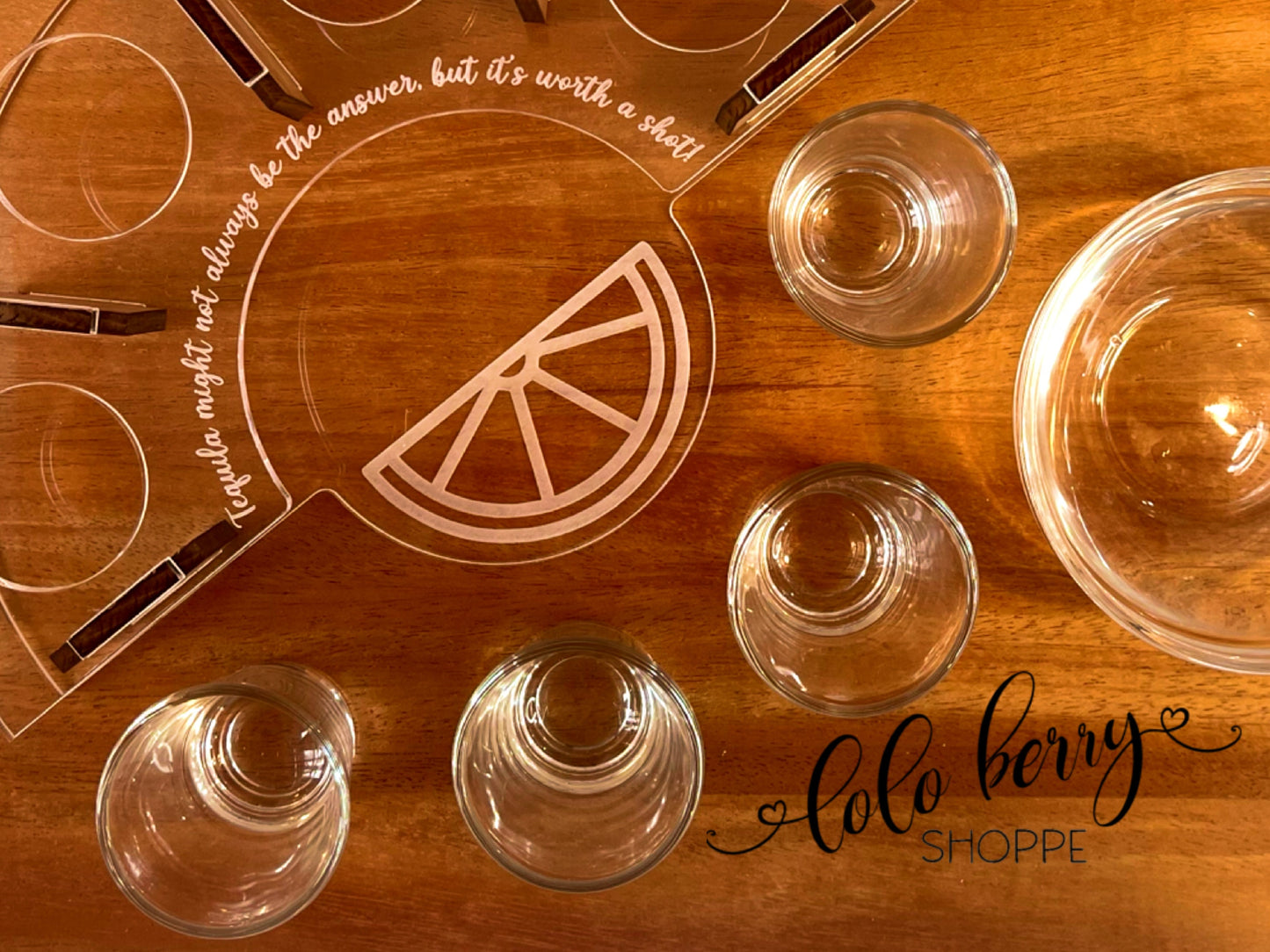 Tequila Shot Tray, Shot Tray, Tequila Tray, Barware