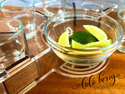 Tequila Shot Tray, Shot Tray, Tequila Tray, Barware
