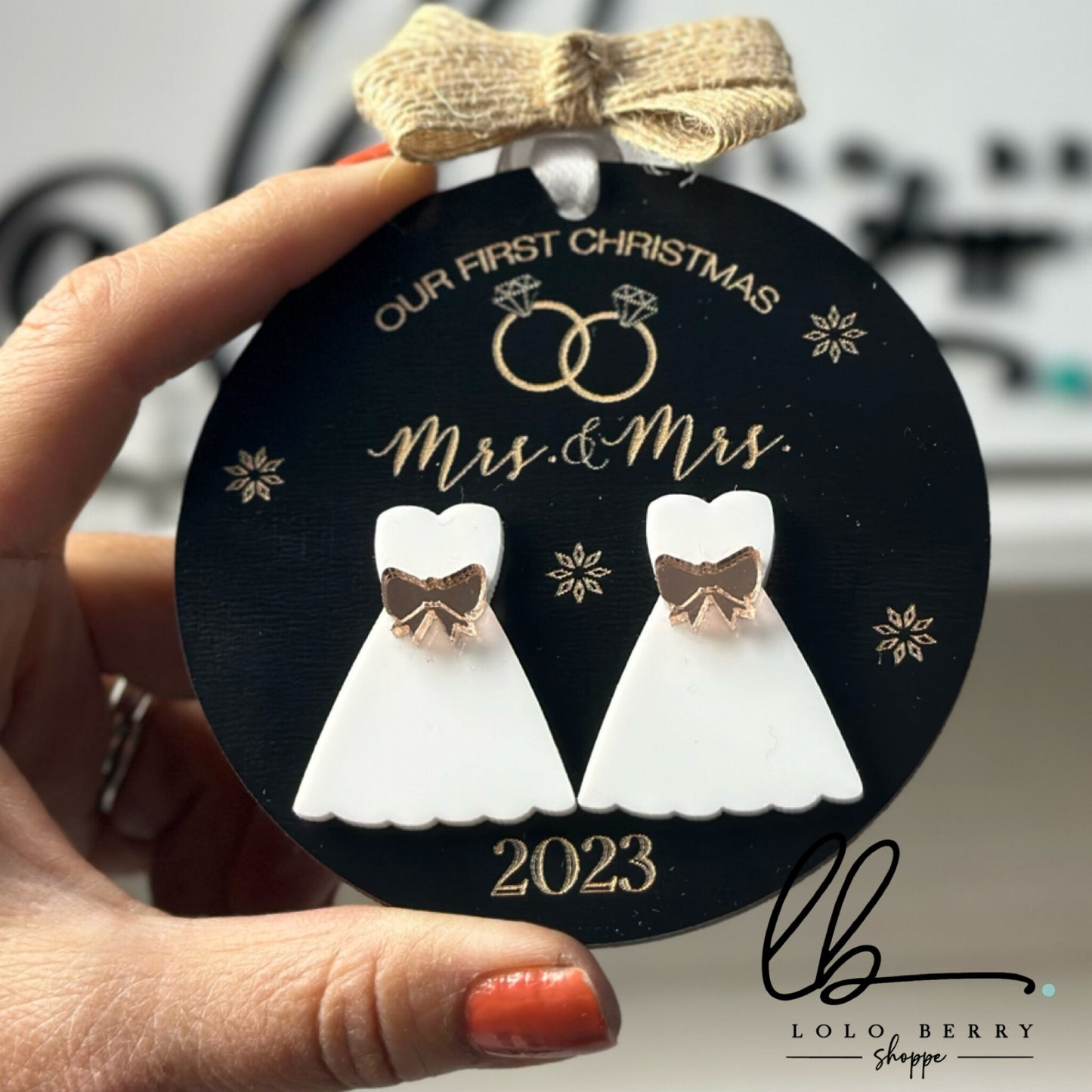 Mr and Mrs Ornament, Just Married Ornament, First Christmas Married, Wedding Ornament, Mrs and Mrs, Mr and Mr, Christmas love